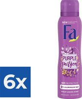 Fa Deodorant Deospray - Purple Passion 150 ml - Voordeelverpakking 6 stuks
