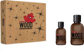 Dsquared² Original Wood Giftset - 100 ml eau de parfum spray + 30 ml eau de parfum spray - cadeauset voor heren