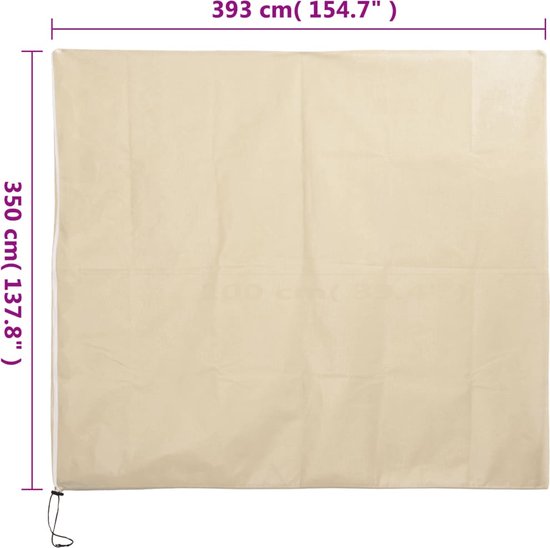 vidaXL - Plantenhoezen - met - ritssluiting - 70 - g/mÂ² - 3,93x3,5 - m van VidaXL — afbeelding 2