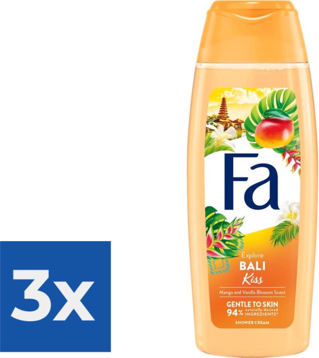 Goedkoopste Fa Douchegel Bali Kiss 250 ml - Voordeelverpakking 3 stuks