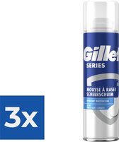 Gillette Series Verzorgende Scheerschuim Mannen - 250 ml - Voordeelverpakking 3 stuks