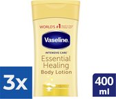 Vaseline Intensive Care Essential Healing Bodylotion 400 ml - Voordeelverpakking 3 stuks