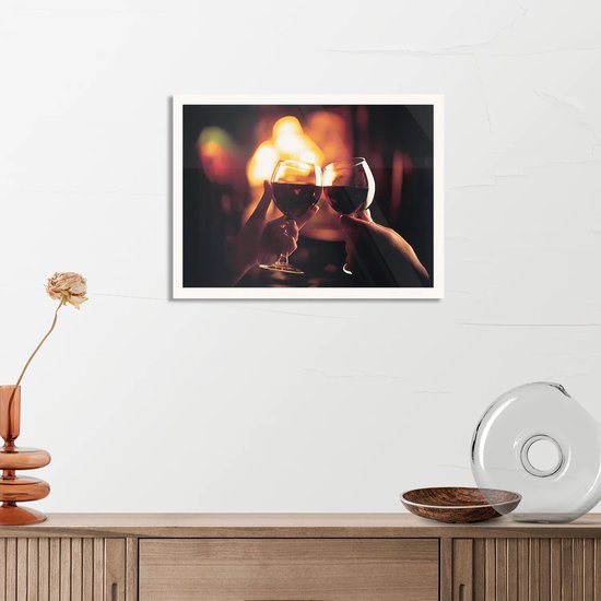 Poster Proost Op Het Leven Rechthoek Horizontaal Met Lijst M (40 X 30 CM) Witte... bol. Poster Proost Op Het Leven Rechthoek Horizontaal Met Lijst M (40 X 30 CM) Witte... bol.