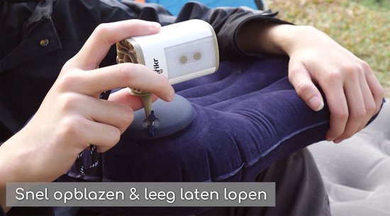 Hikr® Automatische opblaaspomp - Luchtbedpomp - Mobiele oplader & powerbank - 4,8kPA/0,7PSI - Ultra Lichtgewicht & Compact - Pomp luchtbed & zwembad - Outdoor - Hiking & Wandelen van HI — afbeelding 4
