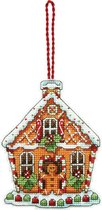 Dimensions Gingerbread House Ornament - Borduurpakket - 8 x 11 cm - DIY pakket volwassenen