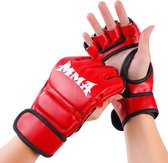 Livano MMA Handschoenen - Gloves - Sparring Handschoenen - Heren - Dames - Grappling - Bokshandschoenen - Taekwondo - Rood