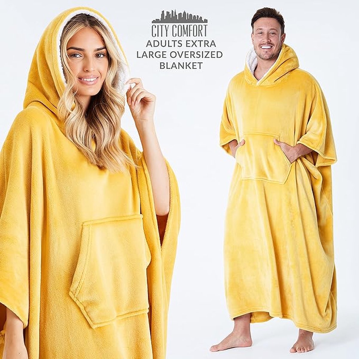 Luxe knuffeltrui hoodiedeken