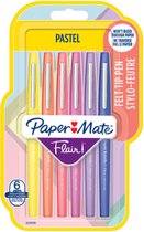 Fineliner paper mate flair pastel 6 stuks assorti | Blister a 6 stuk | 12 stuks