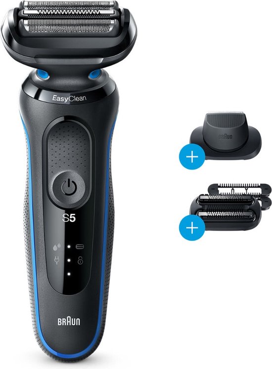 Braun Series 5 50-M1000s Rasoir à grille Noir, Bleu