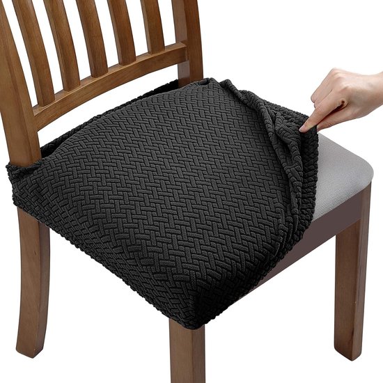 Pack of 4 Gaming Chair Covers - Zwart - Stretch - Verwijderbaar