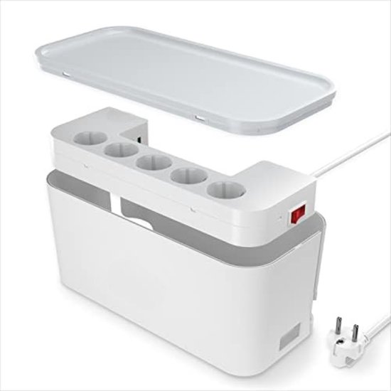 Wandgemonteerde WIFI-Router-opbergdoos, Grote Capaciteit Hider-snoerbeheer, Router-organizer, Draadloze Router-opbergdoos, Stekkerdoos Stopcontact