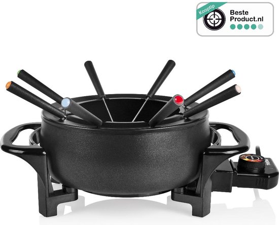 Tristar Fondueset Elektrisch FO-1107 - 1000W - 1,5L voor 8 personen - Incl 8 fonduevorkjes