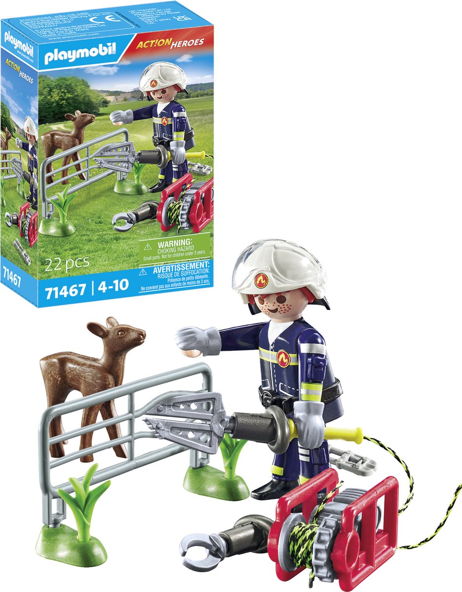 PLAYMOBIL Action Heroes Dierenbescherming brandweer - 71467 — afbeelding 6