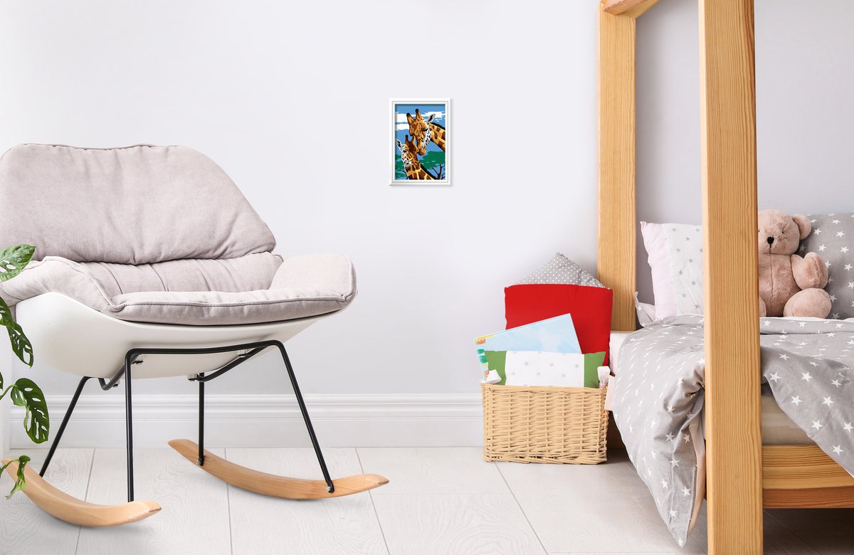 Ravensburger CreArt Cute Giraffes - Schilderen op nummer voor kinderen — afbeelding 4