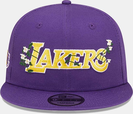 Casquette NEW ERA Los Angeles Lakers Flower Wordmark 9Fifty pour homme