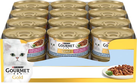 Gourmet Gold Luxe Mix - Poisson / Viande - Nourriture pour chats