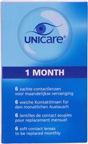 Lentilles mensuelles souples Unicare - Force +2,50 - 2x paquet de 6 - Forfait 6 mois/6 mois