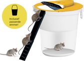 CRESTONE - Muizenval met emmer- Muizenverjager - Muizenval emmer - Muizenvallen voor binnen en buiten - Muizenvallen - Rattenval - Met emmer!
