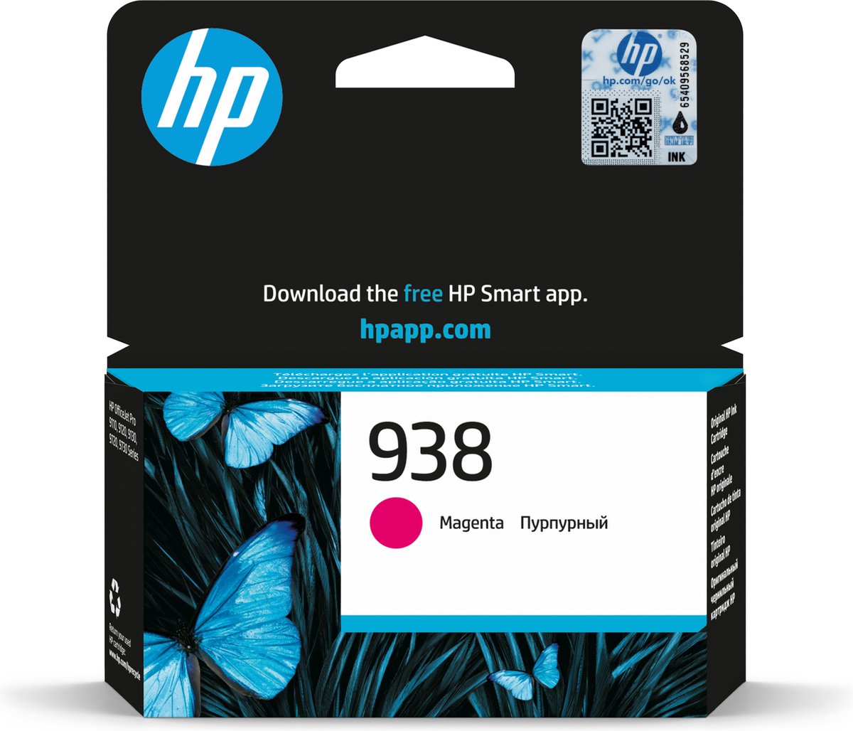 HP 938 - Inktcartridge - Origineel - Standaard capaciteit - Magenta