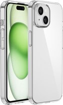 Coque de téléphone transparente adaptée à l'iphone 15 Plus, étui Transparent avec protecteur d'écran en verre de protection