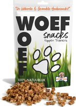 Woef Woef Snacks Hondensnacks Kip trainers - 1.00 KG - Trainingssnacks Hondensnoepjes - Gedroogd vlees - Kip - vanaf 3 maanden - Geen toevoegingen