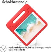 iMoshion Kidsproof Tablet Hoes Kinderen & Screenprotector Gehad Glas Geschikt Apple iPad 9 (2021) 9e generatie / iPad 8 (2020) 8e generatie / iPad 7 (2019) 7e generatie tablethoes - Rood