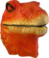 Hagedis masker (oranje)
