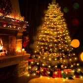 Warm Witte 400 LED Kerstboomlampjes - 2 Meter Hoog - 16 Takken -IP44- 8 Verlichtingsmodi - Sfeervolle Kerstverlichting voor Binnen en Buiten