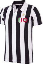 COPA - Juventus FC 1960 - 61 Retro Voetbal Shirt - M - Zwart; Wit