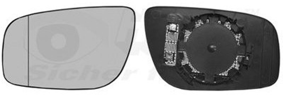 VanWezel 3043837 - Miroir rétroviseur gauche pour Mercedes E w211 de 2006 à 2009
