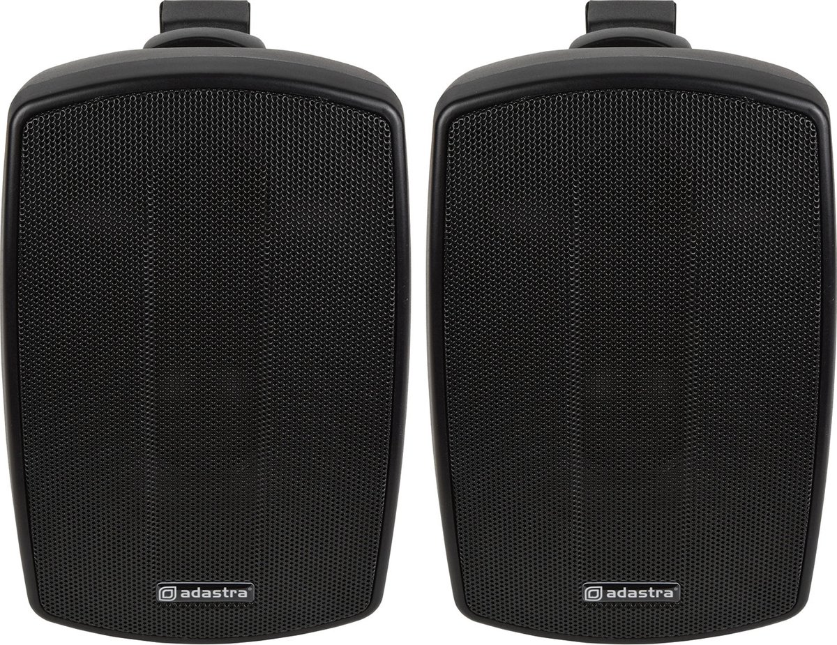 Adastra BH4 zwarte speakerset 60 Watt binnen en buiten 4 inch woofer