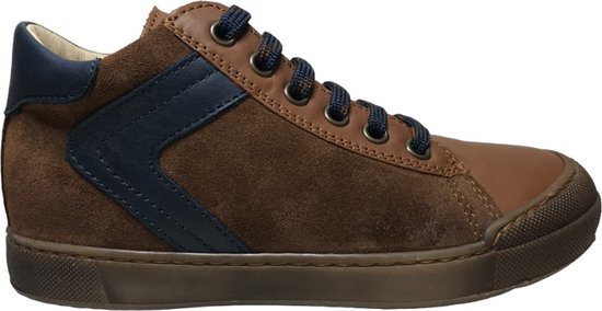 Naturino - Heist - Mt 32 - veter/rits bumper hoge lederen sneakers - cognac