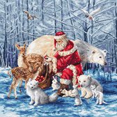 Leti Stitch Santa and Friends borduren (pakket) L8082