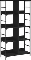 vidaXL-Boekenkast-78,5x33x153-cm-bewerkt-hout-zwart