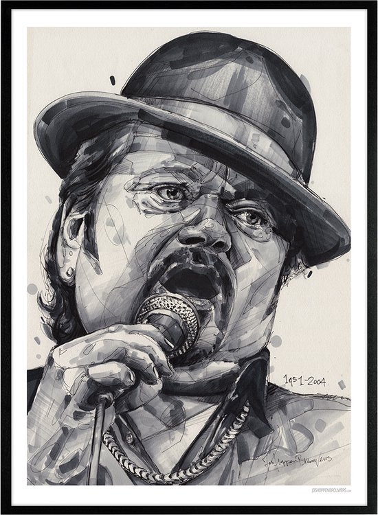 André Hazes 01 print 51x71 cm *ingelijst & gesigneerd