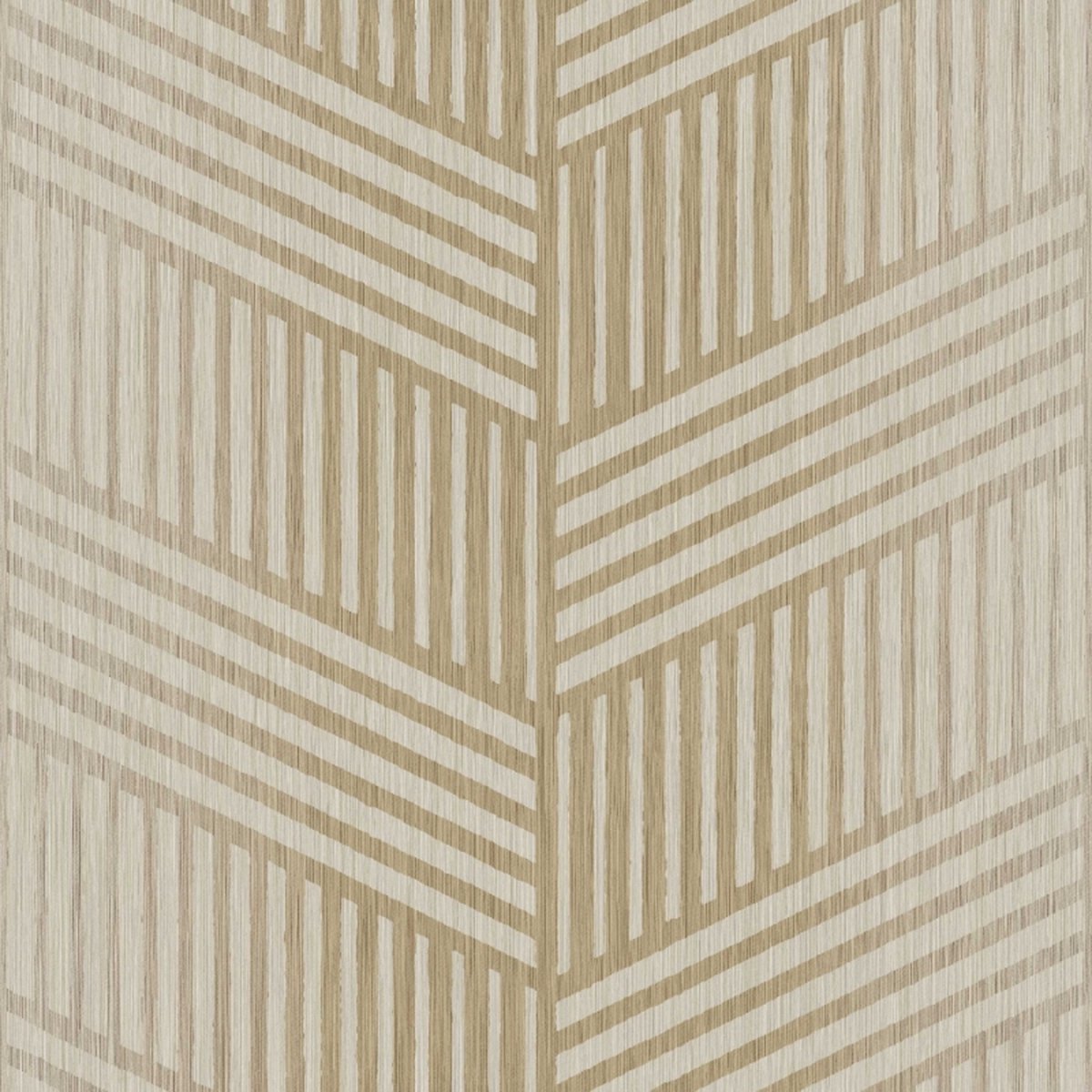 Behang met chevron strepenprint - Behang - Muurdecoratie - Wanddecoratie - Vliesbehang - Textum - 0,53 x 10,05 M.