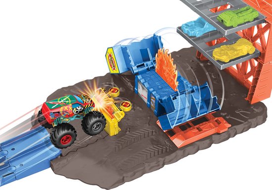 Hot Wheels Track Builder - Coffret Station explosive - Circuit