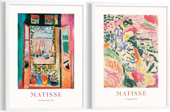 Schilderijen set Matisse - Window Garden 70x50 cm