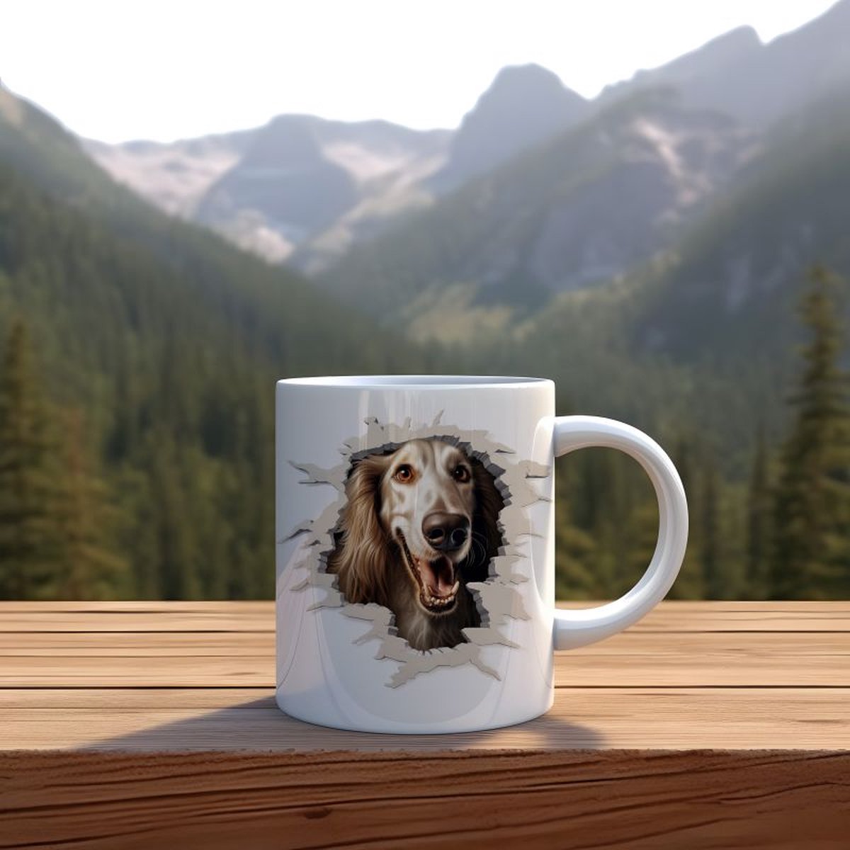 Mok Afgaanse Hond Beker cadeau voor haar of hem, kerst, verjaardag, honden liefhebber, zus, broer, vriendin, vriend, collega, moeder, vader, hond