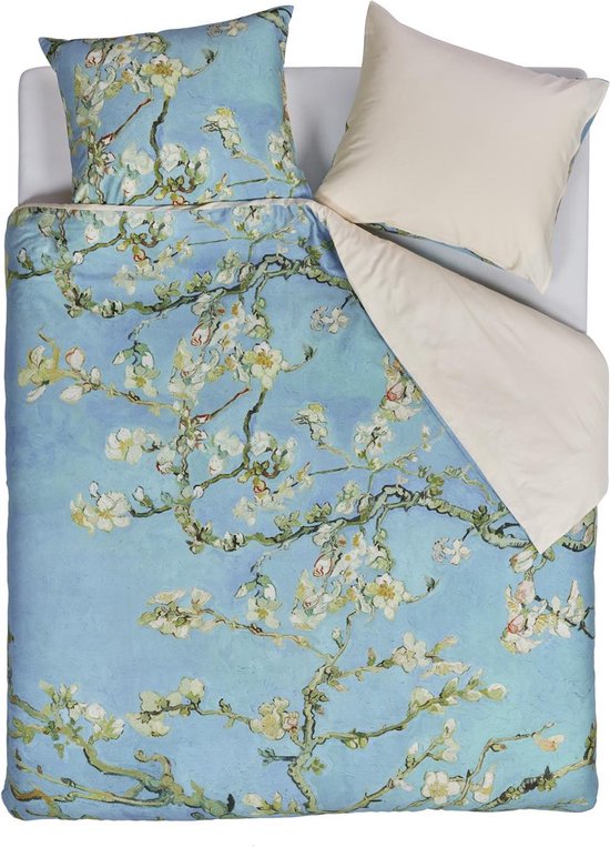 Housse de couette 200x200 bleu canard en coton THEO