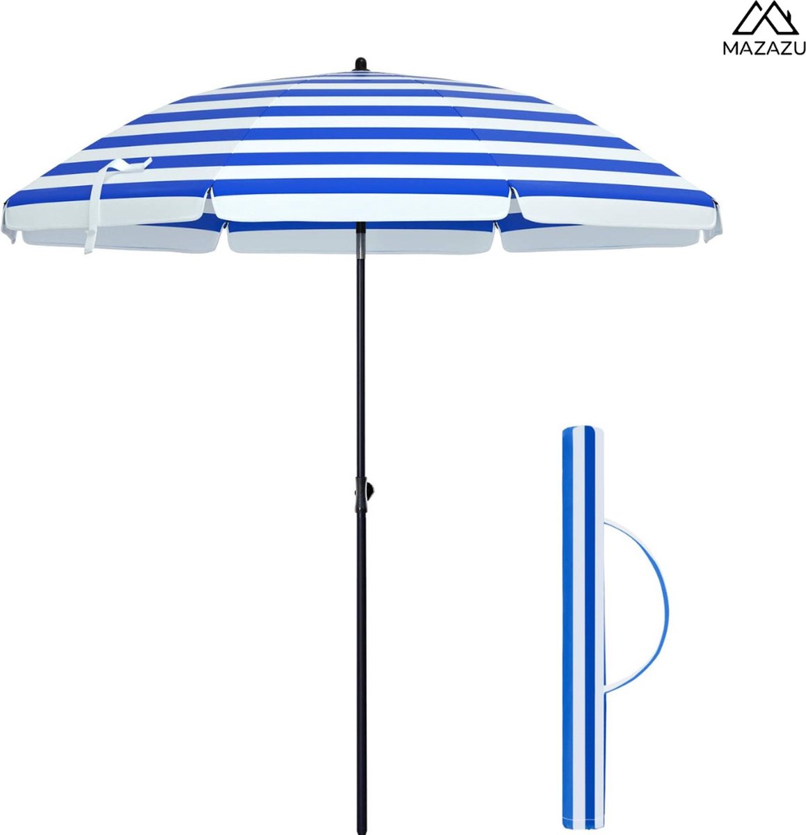 MIRA Home - Parasol - Strandparasol - Stokparasol - Zonwering - Waterdicht - 180x160cm