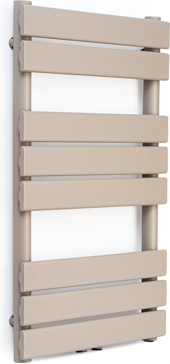 Blumfeldt Badkamerradiator, Design Radiator Plat, Energiezuinige Verticale Platte Radiator, Wandradiator met Buizen, 355 W Verticale Radiator met Thermostaat, Wandradiator voor Badkamer & Woonkamer