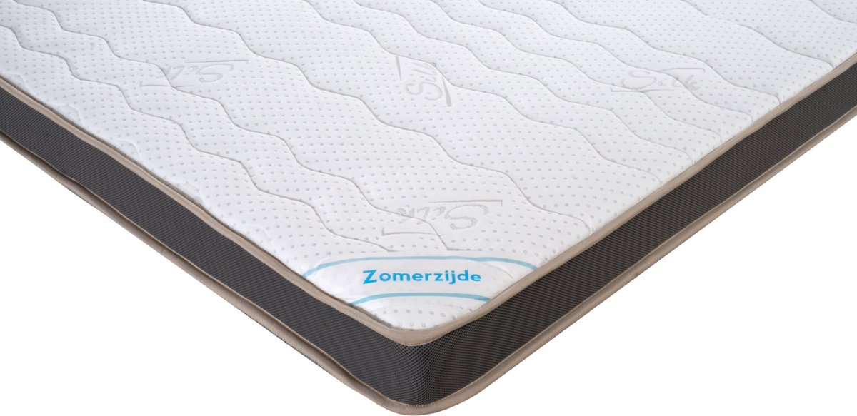 Zomer/winterzijde topdekmatras - 140x200 - 14 cm dik - Anti-Allergie