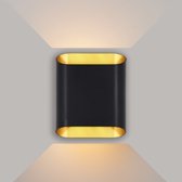 Ledmatters - Wandlamp Zwart - Up & Down - Dimbaar - 10 watt - 600 Lumen - 3000 Kelvin - Wit licht - IP65 Buitenverlichting