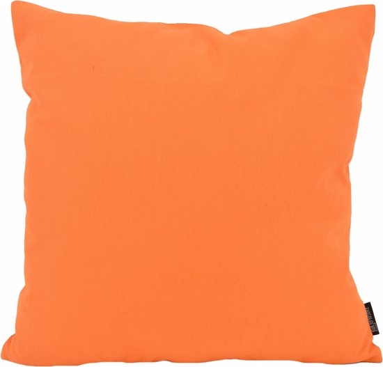 Sierkussen Florea Uni Oranje | 45 x 45 cm | Coton / Polyester