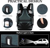 SHOP YOLO-Sac à dos avec compartiment pour ordinateur portable-étanche-17,3 pouces avec 3 compartiments de rangement-40 litres-Rose