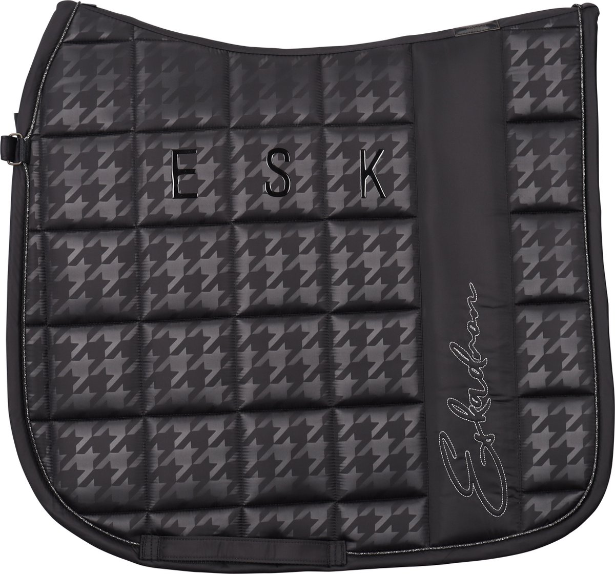 Eskadron Zadeldek Essence Big Square Glossy Zwart - dressuur Paard