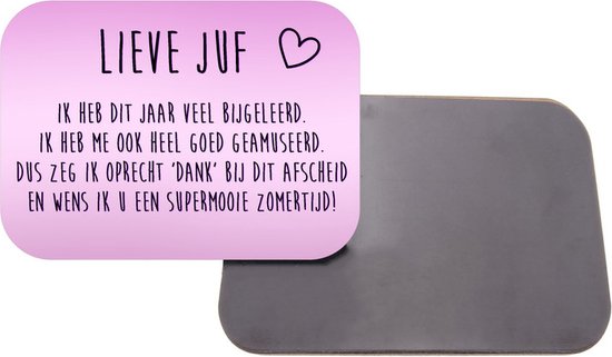 Aimant avec impression | 5x7cm | Cadeau | Aimant de réfrigérateur | cher professeur