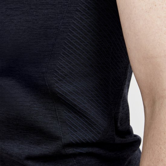 CRAFT CORE DRY ACTIVE COMFORT SS M Heren Thermoshirt - Zwart van Craft Core Dry — afbeelding 4