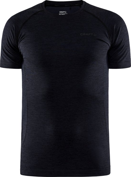 CRAFT CORE DRY ACTIVE COMFORT SS M Heren Thermoshirt - Zwart van Craft Core Dry — afbeelding 2